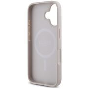 Husa premium pentru  iPhone 16 compatibila MagSafe Guess Luxury Series - Roz neon