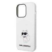 Husa premium pentru iPhone 14 Pro Karl Lagerfeld superior quality - alb