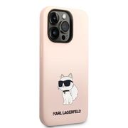 Husa premium pentru iPhone 14 Pro Karl Lagerfeld superior quality - roz neon