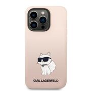 Husa premium pentru iPhone 14 Pro Karl Lagerfeld superior quality - roz neon