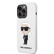 Husa premium pentru iPhone 14 Pro Karl Lagerfeld superior quality - alb arctic