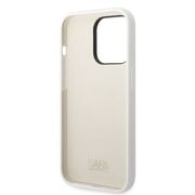 Husa premium pentru iPhone 14 Pro Karl Lagerfeld superior quality - alb arctic