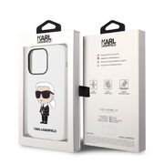 Husa premium pentru iPhone 14 Pro Karl Lagerfeld superior quality - alb arctic