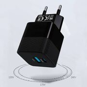 Incarcator fast charge premium pentru priza GaN, USB QC3.0, Type-C PD 25W, Compact și Universal – Performanță și Portabilitate, alb