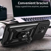 Husa pentru  OnePlus 13R Ring Armor Kickstand Tough Rugged Cover cu protectie camera, Verde