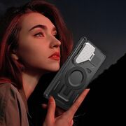 Husa pentru  Samsung Galaxy S24 compatibla MagSafe, Rugged Shockproof Magnetic, Camera Cover, Built-in Kickstand - Negru