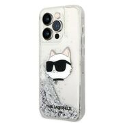 Husa premium pentru  iPhone 14 Pro  Karl Lagerfeld superior quality - Alb arctic