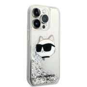 Husa premium pentru  iPhone 14 Pro  Karl Lagerfeld superior quality - Alb arctic
