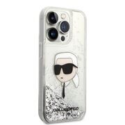 Husa premium pentru  iPhone 14 Pro  Karl Lagerfeld superior quality - Alb