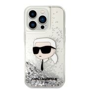 Husa premium pentru  iPhone 14 Pro  Karl Lagerfeld superior quality - Alb