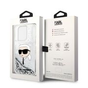 Husa premium pentru  iPhone 14 Pro  Karl Lagerfeld superior quality - Alb