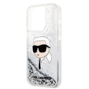 Husa premium pentru  iPhone 14 Pro  Karl Lagerfeld superior quality - Alb