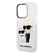 Husa premium pentru  iPhone 14 Pro  Karl Lagerfeld superior quality - Gri desdchis