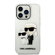 Husa premium pentru  iPhone 14 Pro  Karl Lagerfeld superior quality - Gri desdchis