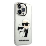Husa premium pentru  iPhone 14 Pro  Karl Lagerfeld superior quality - Gri desdchis