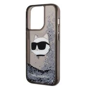 Husa premium pentru  iPhone 14 Pro  Karl Lagerfeld superior quality - Maro deschis