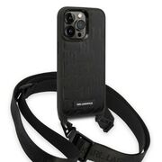 Husa premium pentru  iPhone 14 Pro  Karl Lagerfeld superior quality - Negru denim