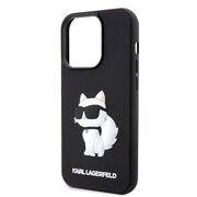 Husa premium pentru  iPhone 14 Pro  Karl Lagerfeld superior quality - Negru royal