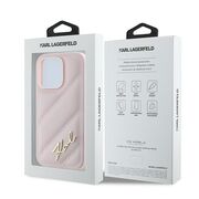 Husa premium pentru  iPhone 14 Pro  Karl Lagerfeld superior quality - Roz neon