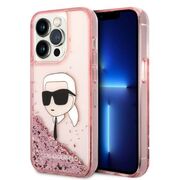 Husa premium pentru  iPhone 14 Pro  Karl Lagerfeld superior quality - Roz pal