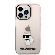 Husa premium pentru  iPhone 14 Pro  Karl Lagerfeld superior quality - Roz pal