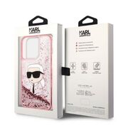 Husa premium pentru  iPhone 14 Pro  Karl Lagerfeld superior quality - Roz pal
