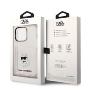 Husa premium pentru  iPhone 14 Pro  Karl Lagerfeld superior quality - Roz pal