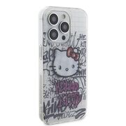 Husa premium pentru  iPhone 15 Pro Hello Kitty Funcky Series - Alb arctic