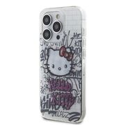 Husa premium pentru  iPhone 15 Pro Hello Kitty Funcky Series - Alb arctic