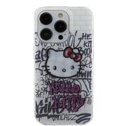 Husa premium pentru  iPhone 15 Pro Hello Kitty Funcky Series - Alb arctic