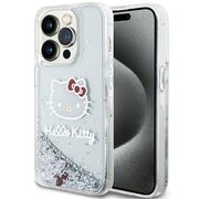 Husa premium pentru  iPhone 15 Pro Hello Kitty Funcky Series - Argintiu