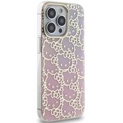 Husa premium pentru  iPhone 15 Pro Hello Kitty Funcky Series - Roz pal