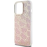 Husa premium pentru  iPhone 15 Pro Hello Kitty Funcky Series - Roz pal