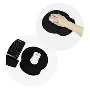 Mouse Pad Ergonomic cu Suport pentru Încheietură – Memory Foam, Bază Antialunecare, Negru