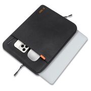 Geantă Premium Ultra-Protejată pentru Laptop 13-14” compatibila Macbook, Lenovo, Microsoft, Acer, HP, Asus – Design Elegant, Materiale Durabile, Protecție Avansată Antişoc, Interior Moale din Microfibră și Compartiment pentru Accesorii, negru
