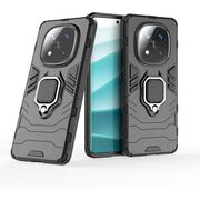 Husa pentru  Xiaomi Redmi Note 14 Pro+ Plus cu inel Ring Armor Kickstand Tough, Negru