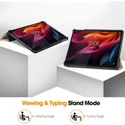 Husa pentru  Lenovo Tab K11 Plus 11.45 inch tip stand functie sleep/wake-up, protectie 360 - Roz