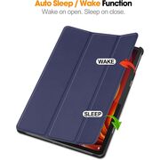 Husa pentru  Lenovo Tab K11 Plus 11.45 inch tip stand functie sleep/wake-up, protectie 360 - Albastru