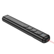 Telecomanda pentru prezentari cu laser pointer lumina rosie Hoco GM202, Conectivitate Wireless 2.4Ghz, negru