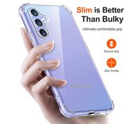 Husa pentru Samsung Galaxy A55 5G Anti-Shock 1.5mm, reinforced 4 corners, transparent