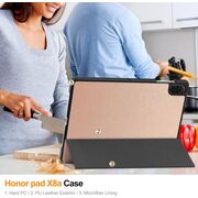 Husa pentru Honor Pad X8a tip stand functie sleep/wake-up, protectie 360 - Roz