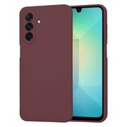 Husa pentru  Samsung Galaxy A26 Liquid Silicone, subțire, captusita cu microfibra, anti amprentă, protectie cameră foto, Bordeaux