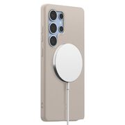 Husa pentru  Samsung Galaxy S25 Ultra Spigen - Silicone Fit MagSafe - Bej
