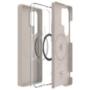Husa pentru  Samsung Galaxy S25 Ultra Spigen - Silicone Fit MagSafe - Bej