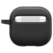 Husa pentru Airpods 4 Spigen - Protection Case Caseology Vault, ir Space Technology, Aluminum Holder - Negru