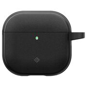 Husa pentru Airpods 4 Spigen - Protection Case Caseology Vault, ir Space Technology, Aluminum Holder - Negru