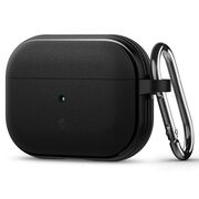 Husa pentru Airpods Pro 1 / 2 Spigen - Protection Case Caseology Vault, ir Space Technology, Aluminum Holder - Negru
