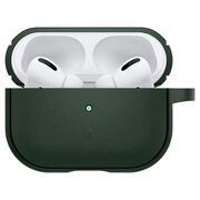 Husa pentru Airpods Pro 1 / 2 Spigen - Protection Case Caseology Vault, ir Space Technology, Aluminum Holder - Verde