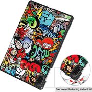 Husa pentru Honor Pad X8a tip stand functie sleep/wake-up, protectie 360 - Graffiti