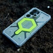 Husa Samsung Galaxy S25 Ultra UAG Pathfinder Clear MagSafe, Active Neon Lanyard